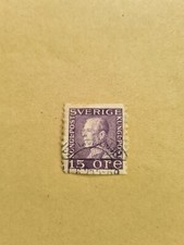 Schwedische Briefmarke 15 Öre