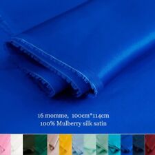 1 Meter X 1.14 Meter Natural Silk Charmeuse Fabric 16 momme Silk Satin Material