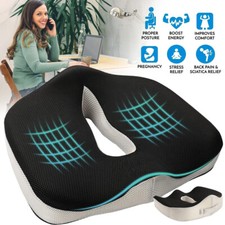 Memory Foam Sitzkissen Orthopädisches Steißbeinkissen Stuhlkissen für Bürostuhl