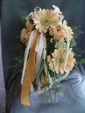 1 Strauß  Seidenblumen,lachs