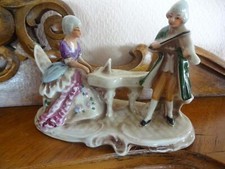 Porzellan  Barock-Musiker/Klavier+Geige  Unger Schneider & Hutschenreuther 1859