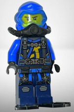 Lego® Minifigur njo701, Ninjago Seabound, Jay Scuba Gear Taucher Diver Hydro