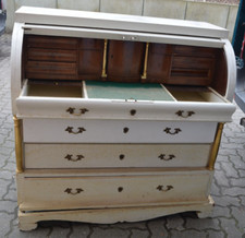 Sekretär Rundklappe Kiefer Seeländer ZUM RESTAURIEREN Empire Biedermeier klassiz