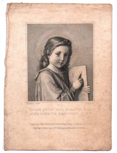 Altes heiligenbild jesus - altes,