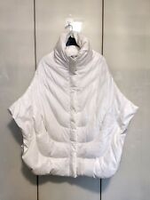 Damen Daunenjacke  Steppjacke Winterjacke Poncho Hochzeit Jacke weiss Gr. 38-42