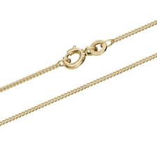 1,1 mm 333-8  Karat Gold Halskette Panzerkette massiv Gold hochwertige Goldkette