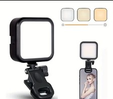 CLEANTRUST Wiederaufladbares ClipOn Selfie-Licht mit Adapter Tragbares LED-Licht