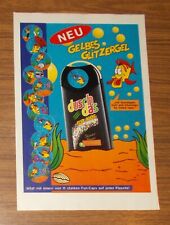 Seltene Werbung DUSCHDAS Shower Power Pogs Fun Caps Slammer 1996