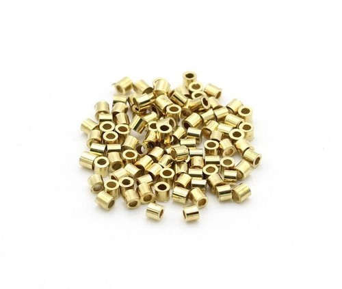 100 stk messingperlen - 100,