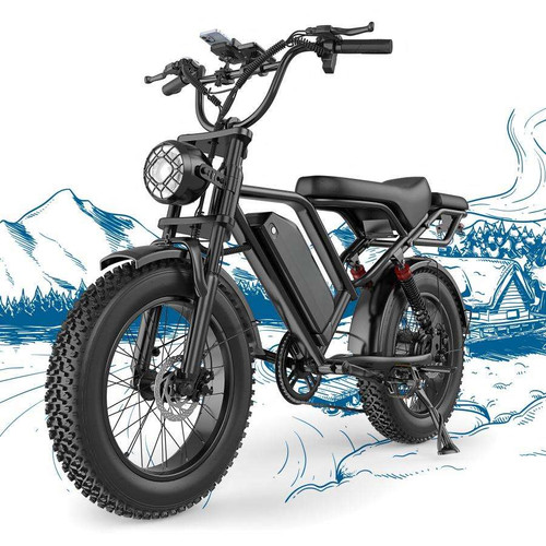 Fat tire bike 48v18ahakku - fat,