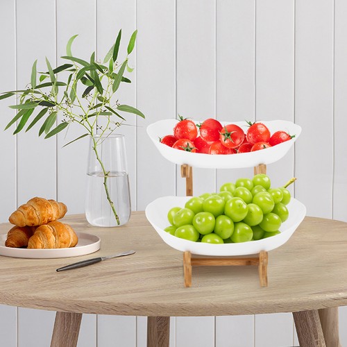Stöckige obstschale weiß - 2-stöckige,