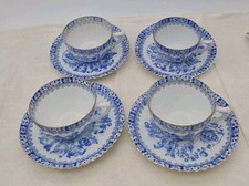 H33) 4x Teetasse+Unter. "ECHT