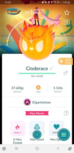 Non shiny gigantamax - shiny,