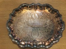 Alte Versilberte Servierplatte