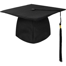 Unisex Doktorhut in Schwarz