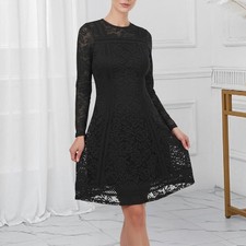 Damen Spitze Abendkleid