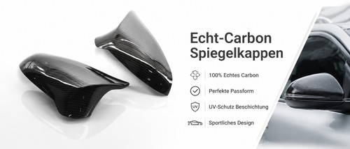 Spiegelkappen carbon look - spiegelkappen,