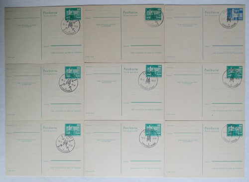 B3004 ganzsachen ddr 8x - 9x,