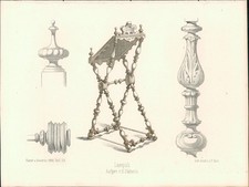 Lithographie : Lesepult -