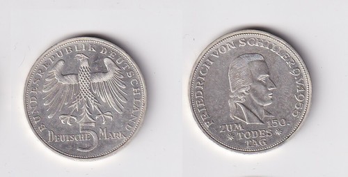 Brd gedenk münze mark - brd, 5