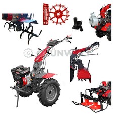 Motorhacke Weima WM1100C Set Deluxe Benzin Kreiselmäher Wasserpumpe Bodenfräse 