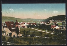 Immendingen, Teilansicht mit Straßenpartie, Ansichtskarte 1926 