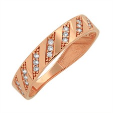 Goldring mit Zirkonia aus