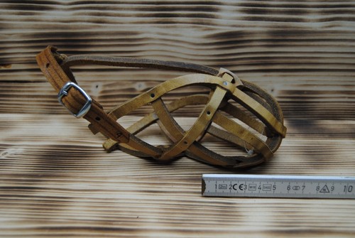 Neu julius leder - k9, maulkorb