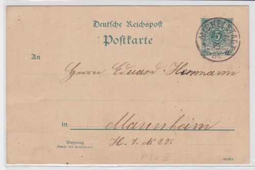 96089 ganzsachen postkarte - 96089, dr