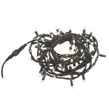 Heitronic LED Lichterkette 6m IP44 4,8W Tageslicht 60 LEDs 1,5m Anschlusskabel