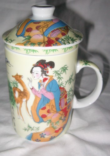 Chinesische teetasse mit - chinesische,