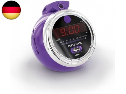 Radiowecker projektion - radiowecker,