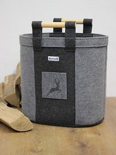 Kaminkorb Holzkorb oval Filz