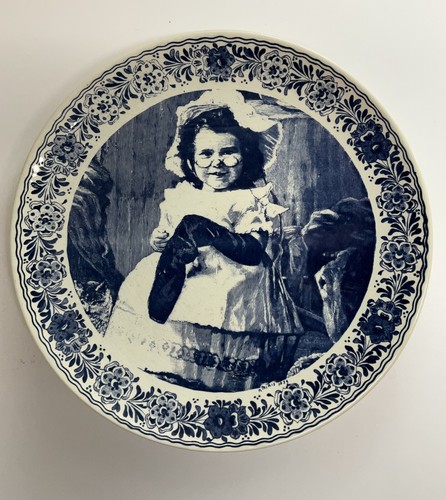 Vintage delfts blauw teller - delfts,