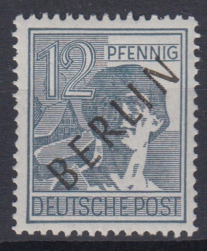 Berlin schwarzaufdruck pf - schwarzaufdruck, 12
