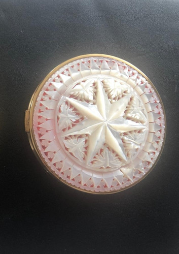 Vintage puderdose perlmutt - vintage,