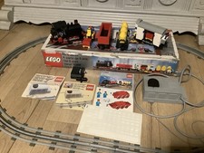 LEGO 12v Eisenbahn 7730 mit OVP und Anleitung, Trafo, Schienen.