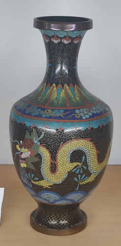 Cloisonné drachenvase china - cloisonné-drachenvase,