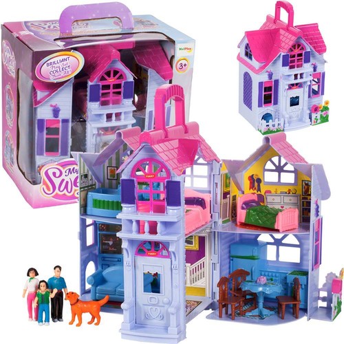 Malplay puppenhaus mit - puppenhaus,