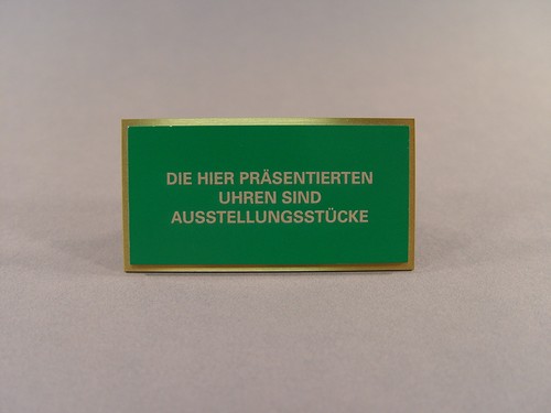 153719 rolex schild die hier - "die,