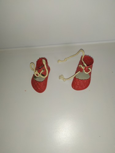 Alte lack schuhe puppe - gr., ca