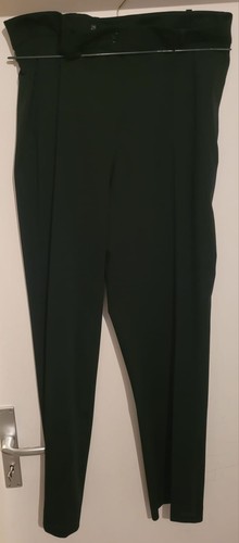 Schicke schwarze buntfaltehose - schwarze,