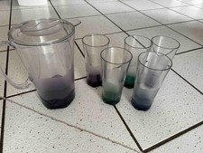 Tupperware Eleganzia Saftkrug Wasserkrug + 5 Becher