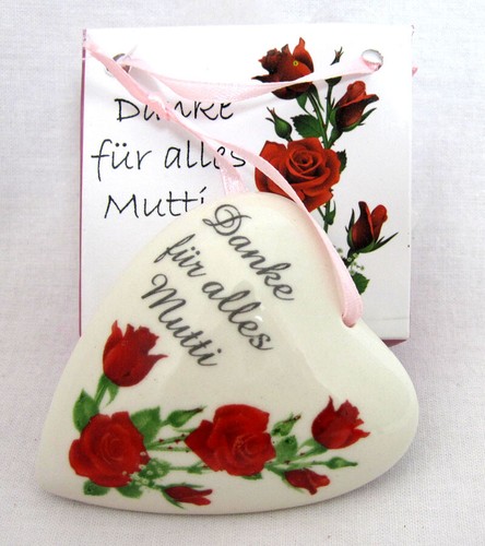 Herzanhänger danke für - herzanhänger, "danke