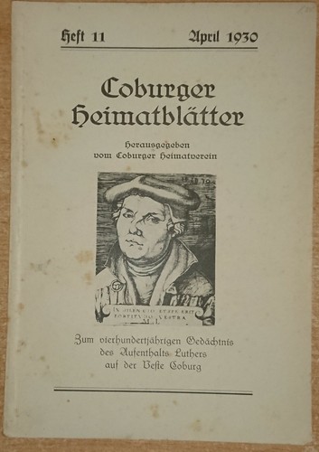 Coburger heimatblätter heft - coburger,