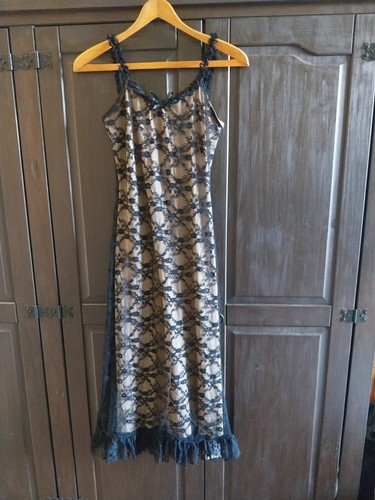 Kleid lang mit viel - kleid, spitze