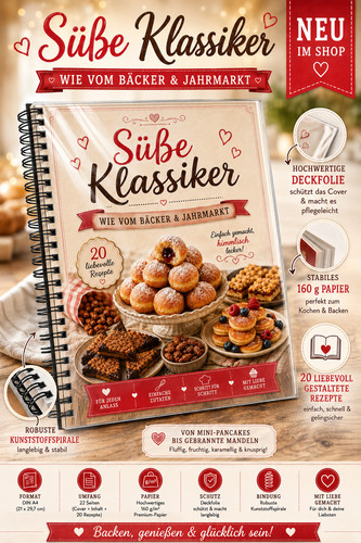 Süße klassiker rezeptbuch - süße, a4