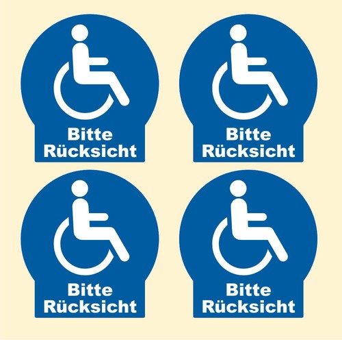 Aufkleber behindert - x,