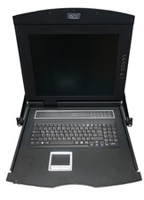 Digitus DS-72210-1GE 17 Zoll LCD KVM Konsole 1-Port VGA Deutsche Tastatur