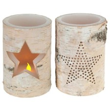 Echtwachs LED Kerze Ø10x15cm